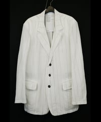 NU-1826 - OVERSIZED STRIPE JACKET - OFF WHITE