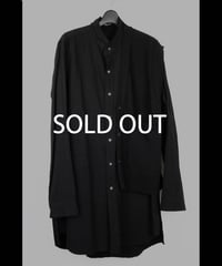 NU-1930   80/2 Broad Shirt With 7GG Kint Half Vest - BLACK