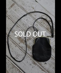 NU-1846 - LEATHER POUCH WITH METAL CLASP "GAMAGUCHI"