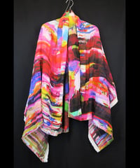 DS-301 - "SHIHAKU" RAYON CHIFFON INKJET PRINT STOLE