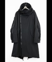 NU-1768 - MULTI ZIP MILITARY HOODIE COAT