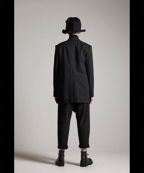 NU-1718 - OVERSIZED TAILORED JACKET - BLACK STRIPE