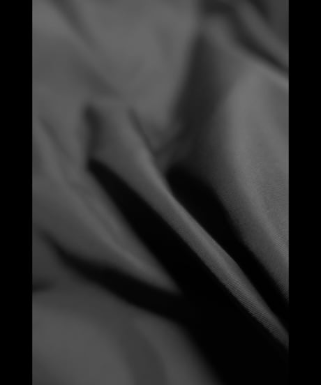 NU-1916  Nylon Taffeta Oversized Bomber Jacket (Detachable Hem Parts) -BLACK