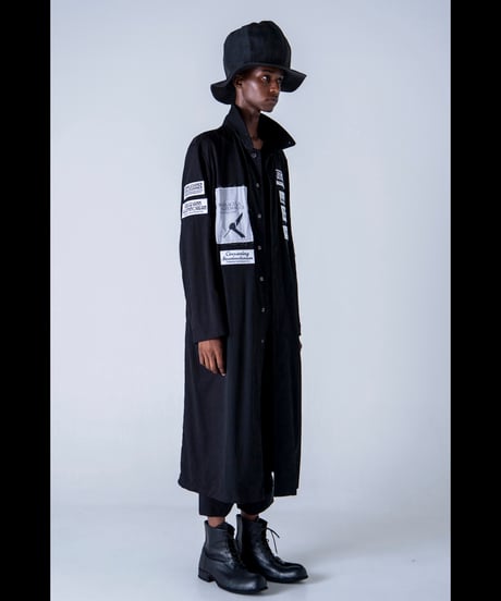 DS-215 - LONG COAT WITH MULTI PATCHES
