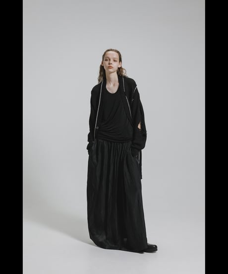 NU-1925   Acetate Twill Long Skirt