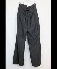 DS-284 - CRACK PRINT OVERSIZED WIDE LEG PANTS - GREY