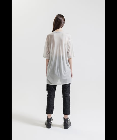 NU-1814 - OVERSIZED SHORT SLEEVE T SHIRT - PRINT - GREY