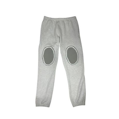silk patch sweat pants