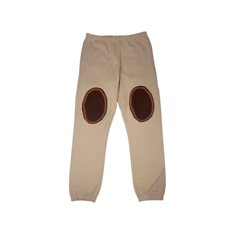 silk patch sweat pants