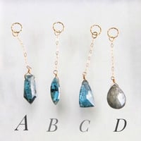 GemStone チャーム カイヤナイト/トルマリン