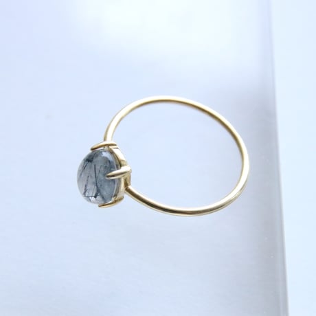 Tormalinated Quartz Ring