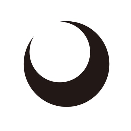 半月ピンブローチ