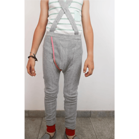 LIGNE NOIRE ENFANTS_ RELAX LEGGING (Yellow/Grey Melange) / 4years