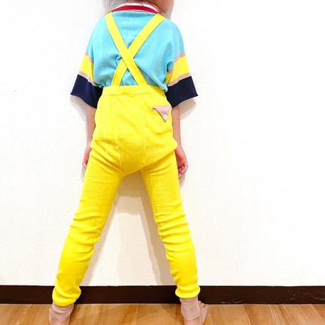 LIGNE NOIRE ENFANTS_ RELAX LEGGING (Yellow/Grey Melange) / 4years