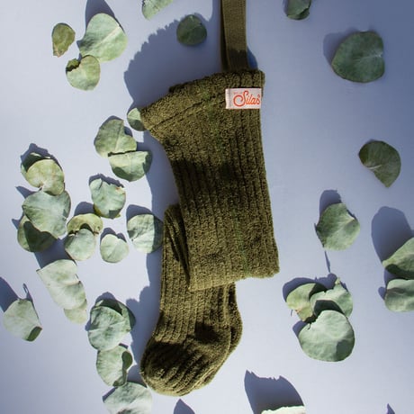 SILLY Silas Granny Teddy Warmy Tights Collection_Olive