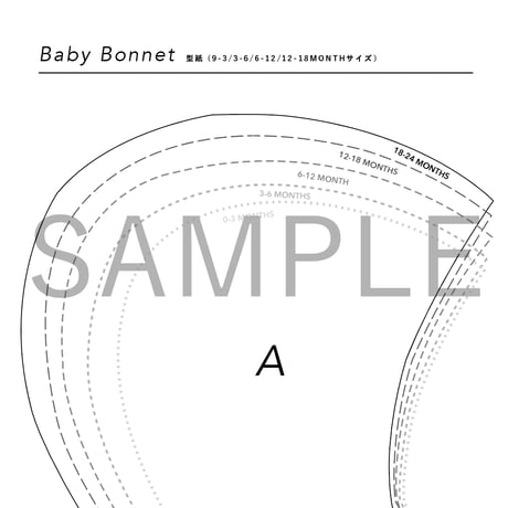 2e chests_Baby  bonnet sewing pattern (PDF)