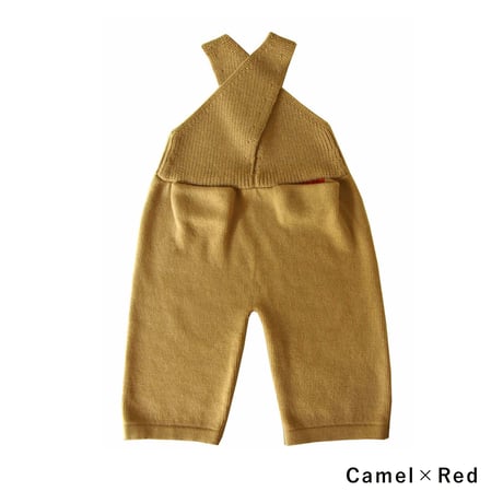 NAMUUU_CROSSNECK OVERALLS (Camel/Poppy Red/Olive) / 4years