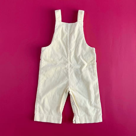 cream lemon overalls / 18months