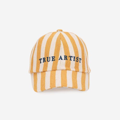 TRUE ARTIST_Cap (Yellow Stripes,Navy Blue Stripes) / 54,58cm