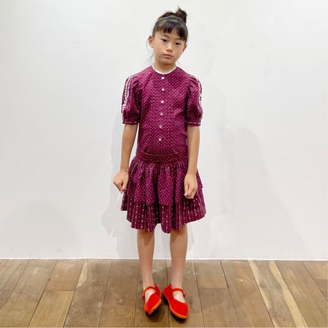 70s flower handmade dress