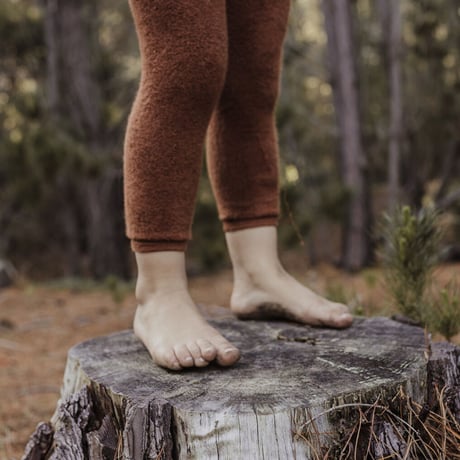 SILLY Silas Teddy Warmy Footless Collection_Cinnamon