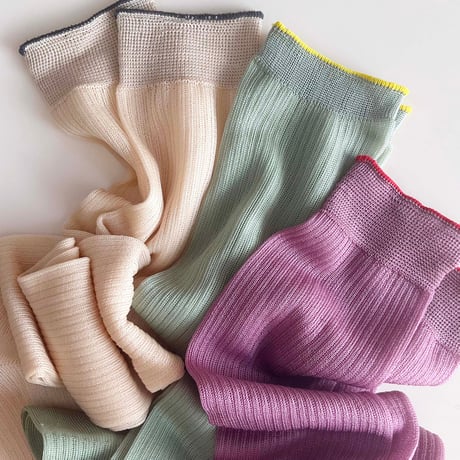 2e CHESTS×MARCOMONDE_LADYS socks (L.Green)