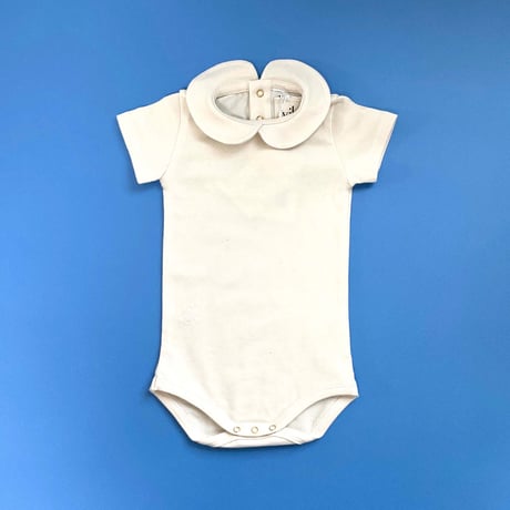 Vild-House of Little_COLLARED BODYSUIT (NATURAL ECRU/NATURAL PINK) / 3-6,9-12months