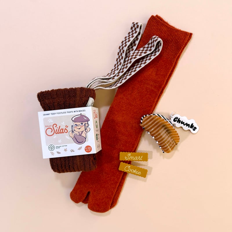 Silly Silas Footless Granny Teddy セット SILLY Silas】Granny Teddy Footless Collection Light Brown