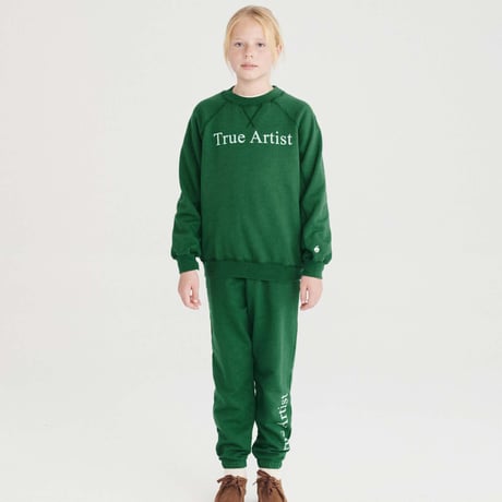 TRUE ARTIST_Sweatpants (Peat Black,Verdant Green) / 4-5,6-7years