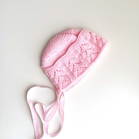 pink knitting hat (dead stock)