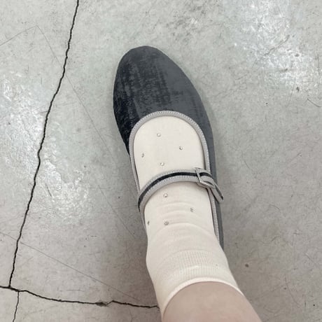 2e CHESTS×MARCOMONDE_STONE SHORT socks (Green,Pink,White)
