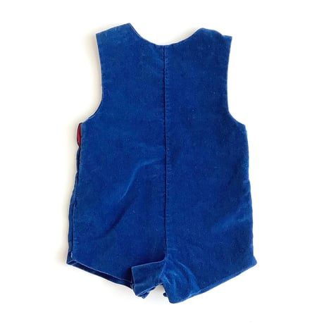 velvet romper (dead stock) / 12month