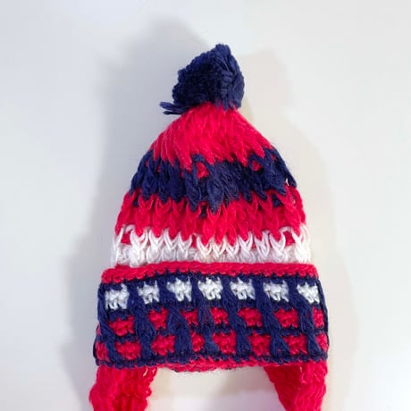 70s knitting hat (dead stock)