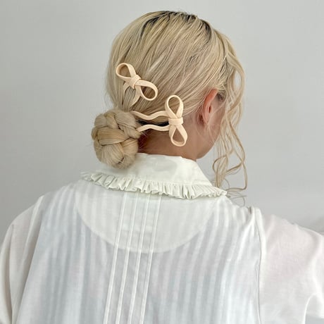 CHUNKS_Bow Hairpin (Cherry)