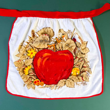 LADYS vintage_apple apron