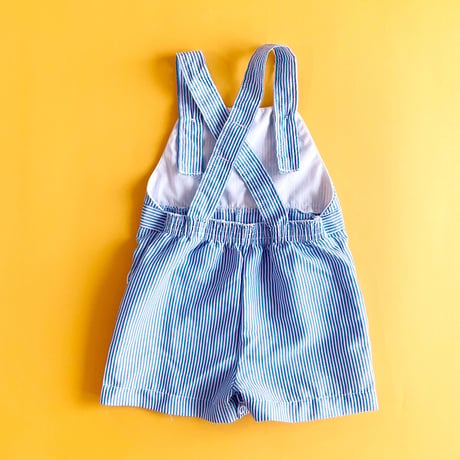 stripe overalls