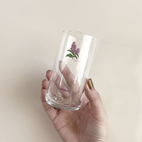 flower glass (エゾツツジ）