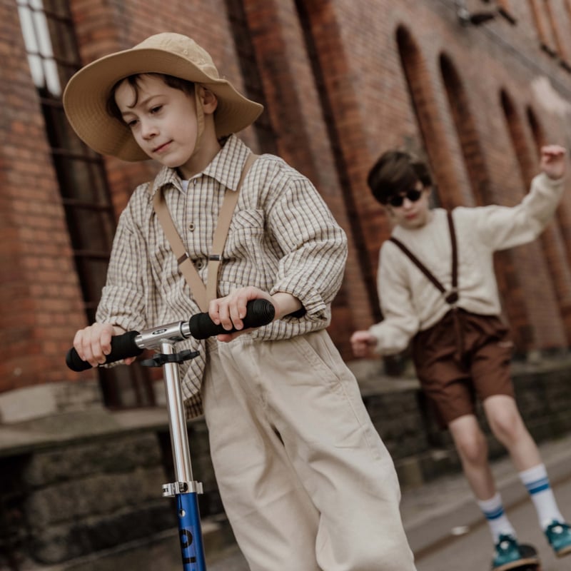 SILLY Silas Retro V braces_Sand Brown,Chocolate