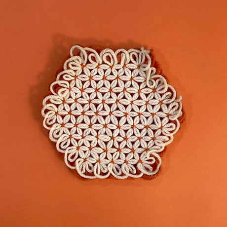 crochet mat (Lemon)