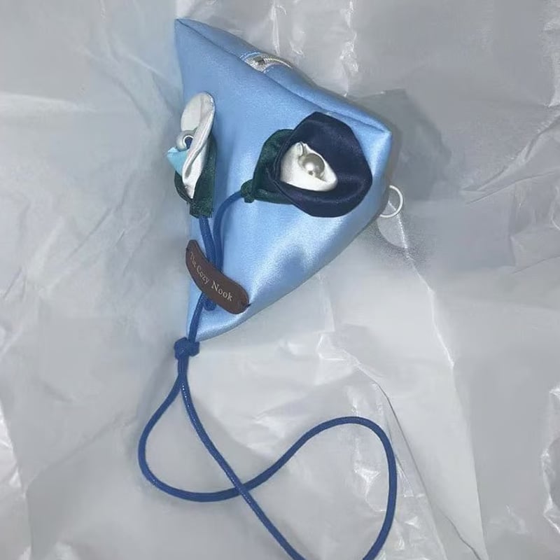The Cozy Nook_Flower Coin Bag (Sky Blue) | 2e C