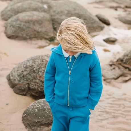 Vild-House of Little_WIDE LEG TROUSERS (ARCHIPELAGO BLUE/DARK OCHRE) / 2-3,3-4,4-5,5-6years