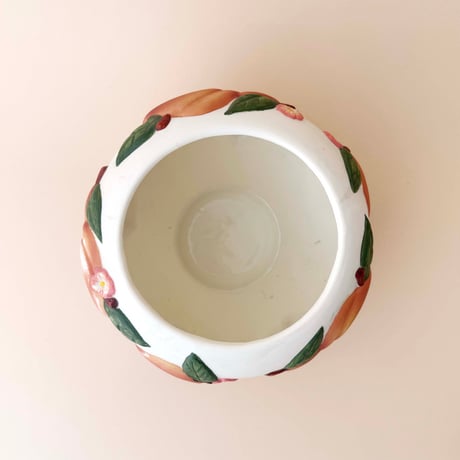 peach flower vase