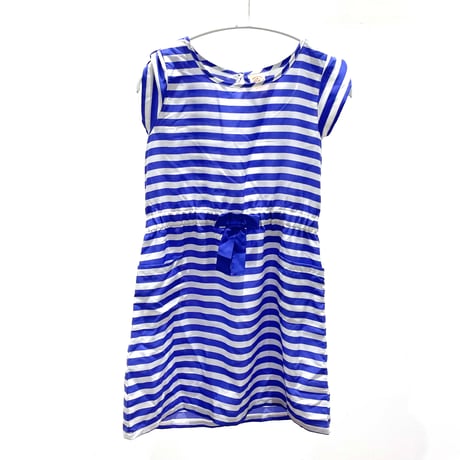 stripe dress (dead stock) / 10-12years