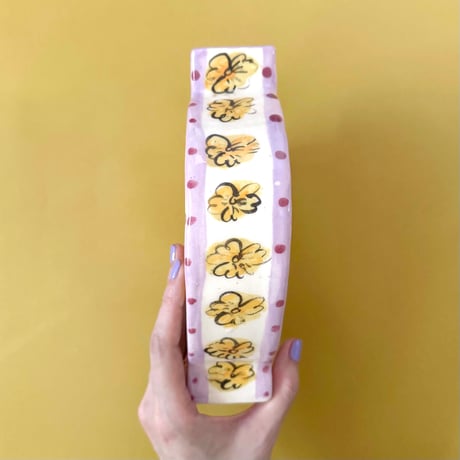 Celia Wood_SLAB VASES (yellow bird,pink bird)