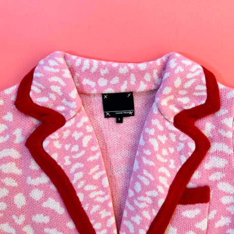 LIGNE NOIRE E._LEOPARD JACKET (SHOCK PINK) / 6years・120cm