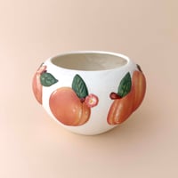 peach flower vase