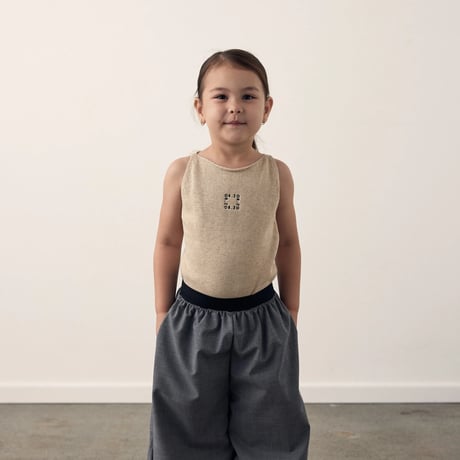 Orzo Studios_BUTTER KNIT TOP (OAT,GREY MARLE) / 4-5,6-7years