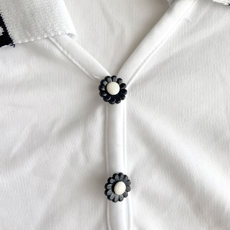 flower polo shirts (dead stock) / 3-4years