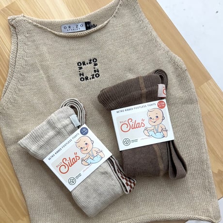 Orzo Studios_BUTTER KNIT TOP (OAT,GREY MARLE) / 4-5,6-7years