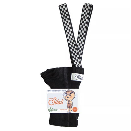 SILLY Silas Shorty Tights Collection_Classic Black Checked